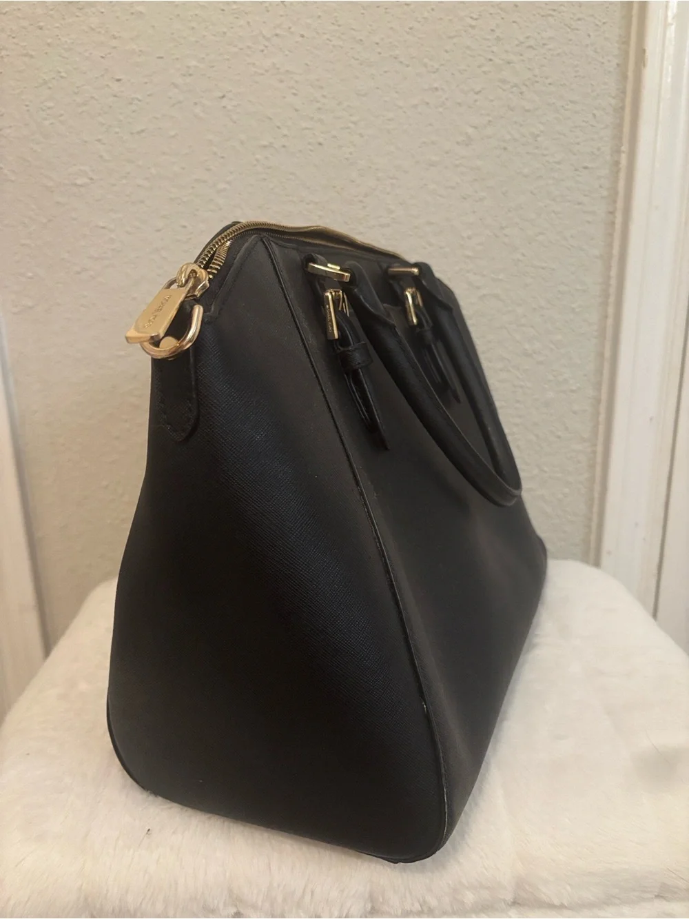 Michael Kors black leather